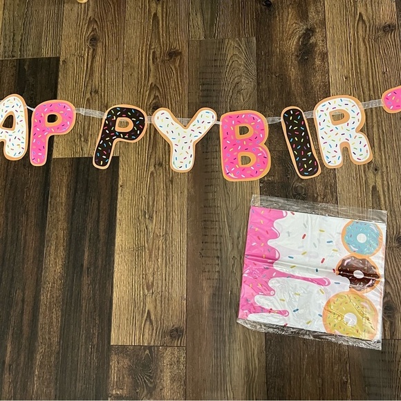 Two Sweet birthday party decorations Doughnuts - Picture 7 of 10